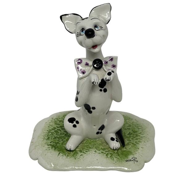 Vtg Dalmatian Dog Collectible Italian Designer Zampiva Porcelain Italy Figurine - Picture 1 of 9